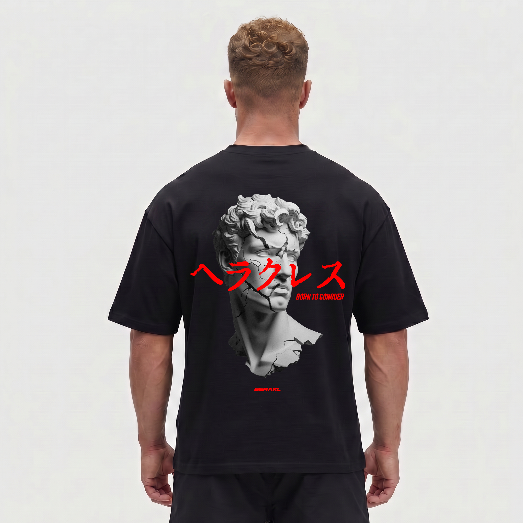 BORN TO CONQUER OVERSIZE SHIRT BLACK