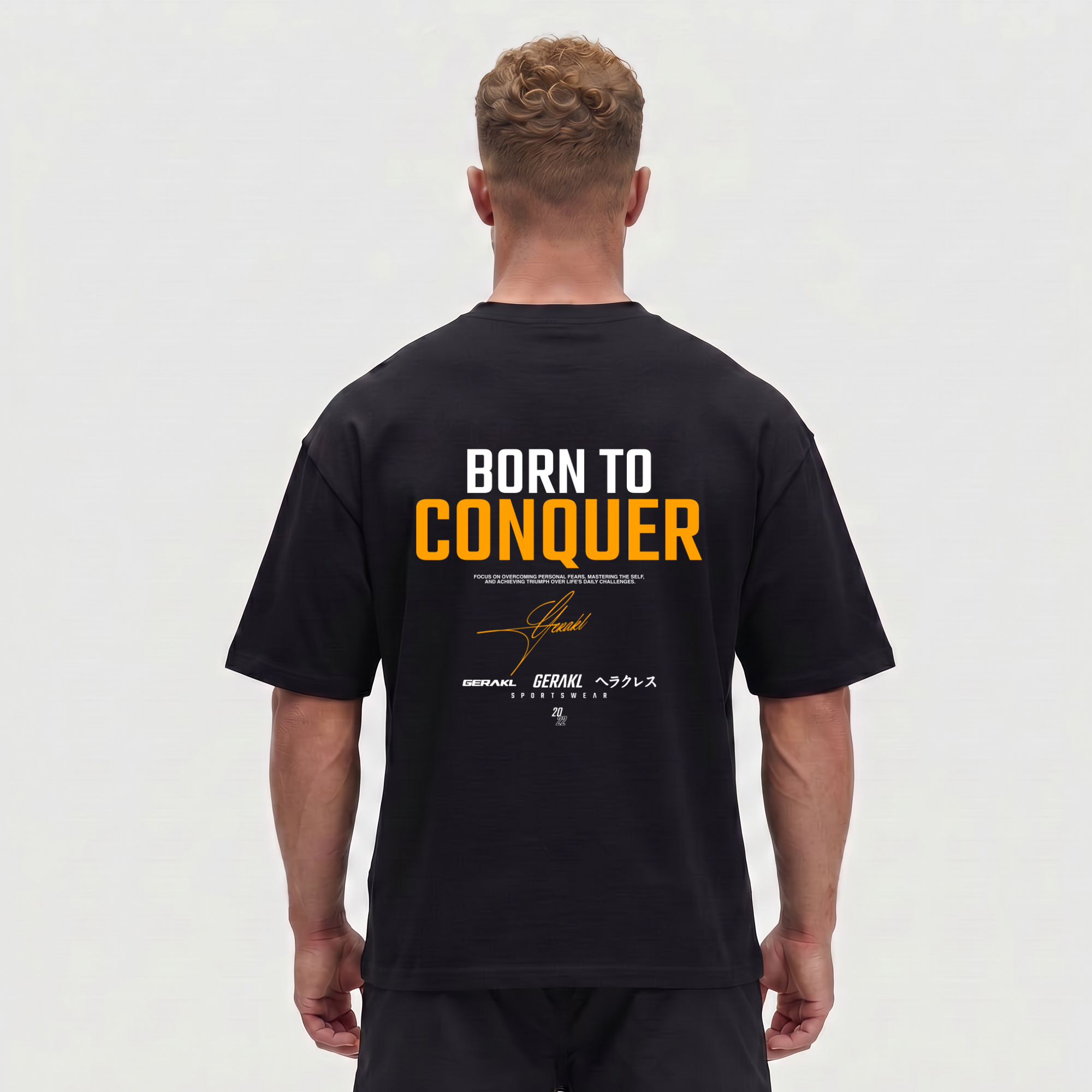 CONQUER OVERSIZE SHIRT BLACK
