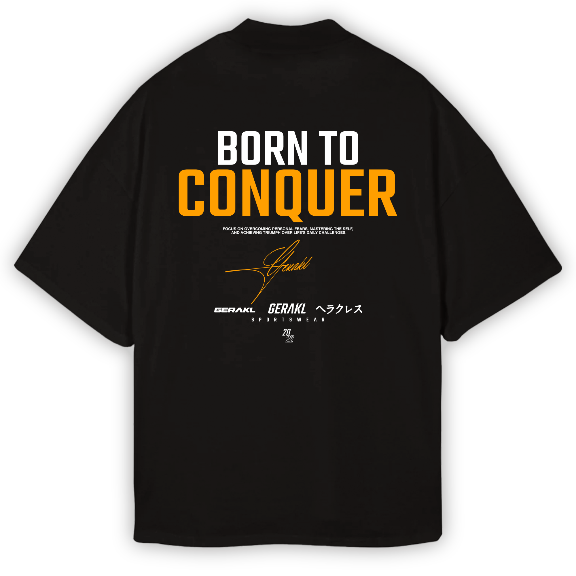 CONQUER OVERSIZE SHIRT BLACK