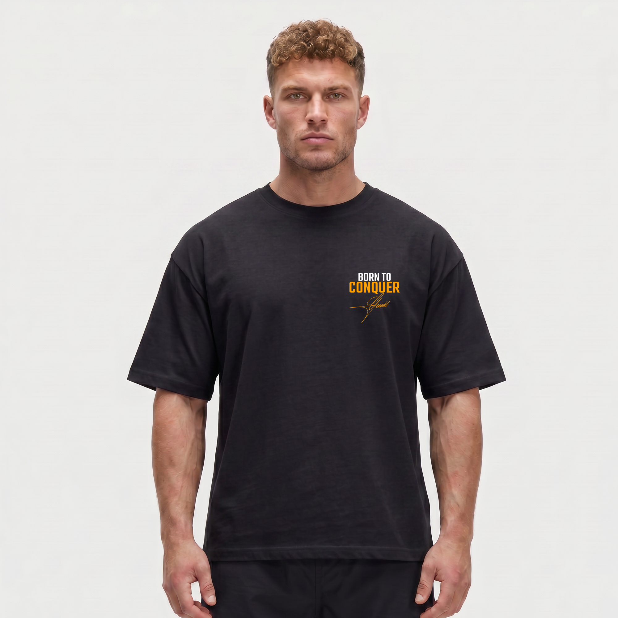 CONQUER OVERSIZE SHIRT BLACK
