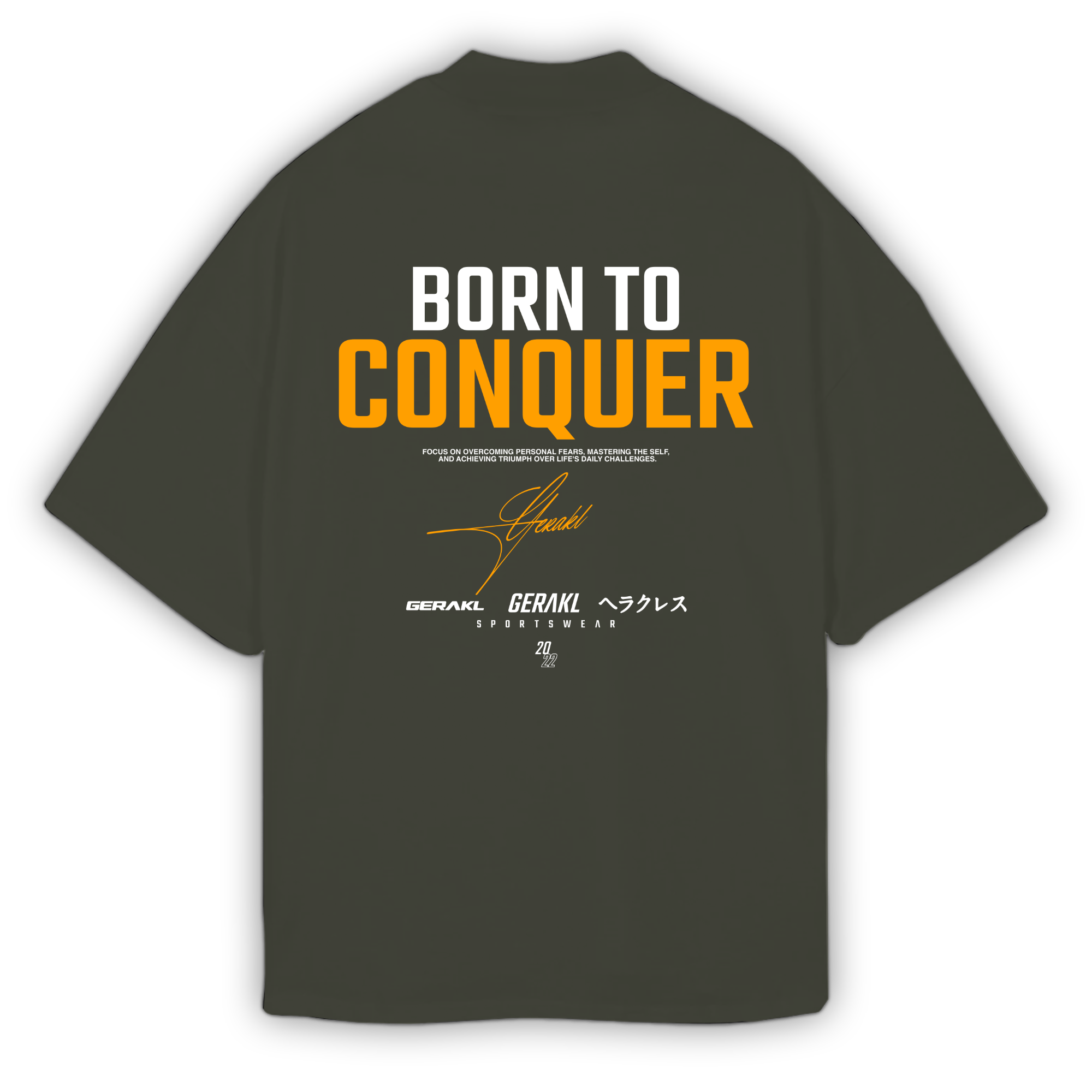 CONQUER OVERSIZE SHIRT KHAKI
