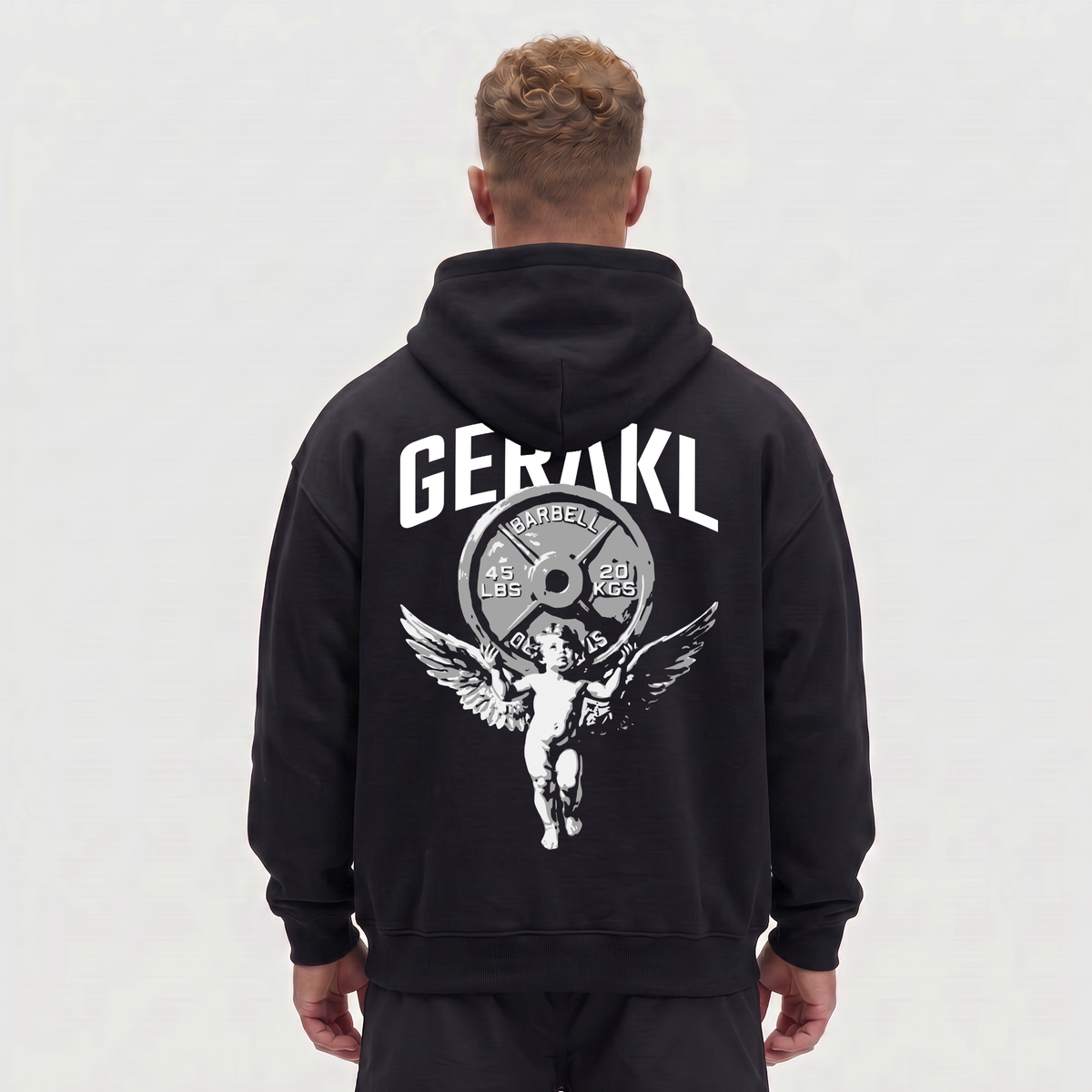 ANGEL OVERSIZE HOODIE BLACK