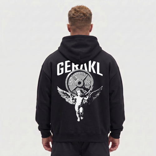 ANGEL OVERSIZE HOODIE BLACK