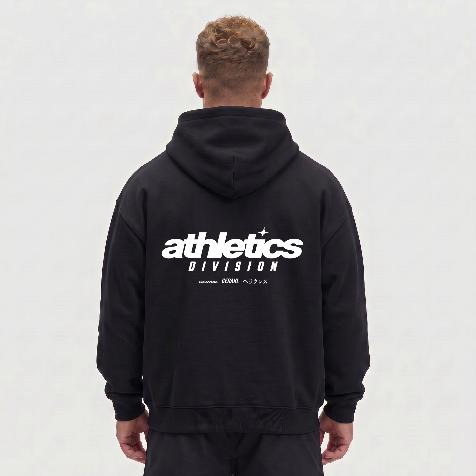 ATHLETICS DIV. OVERSIZE HOODIE BLACK