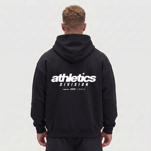 ATHLETICS DIV. OVERSIZE HOODIE BLACK