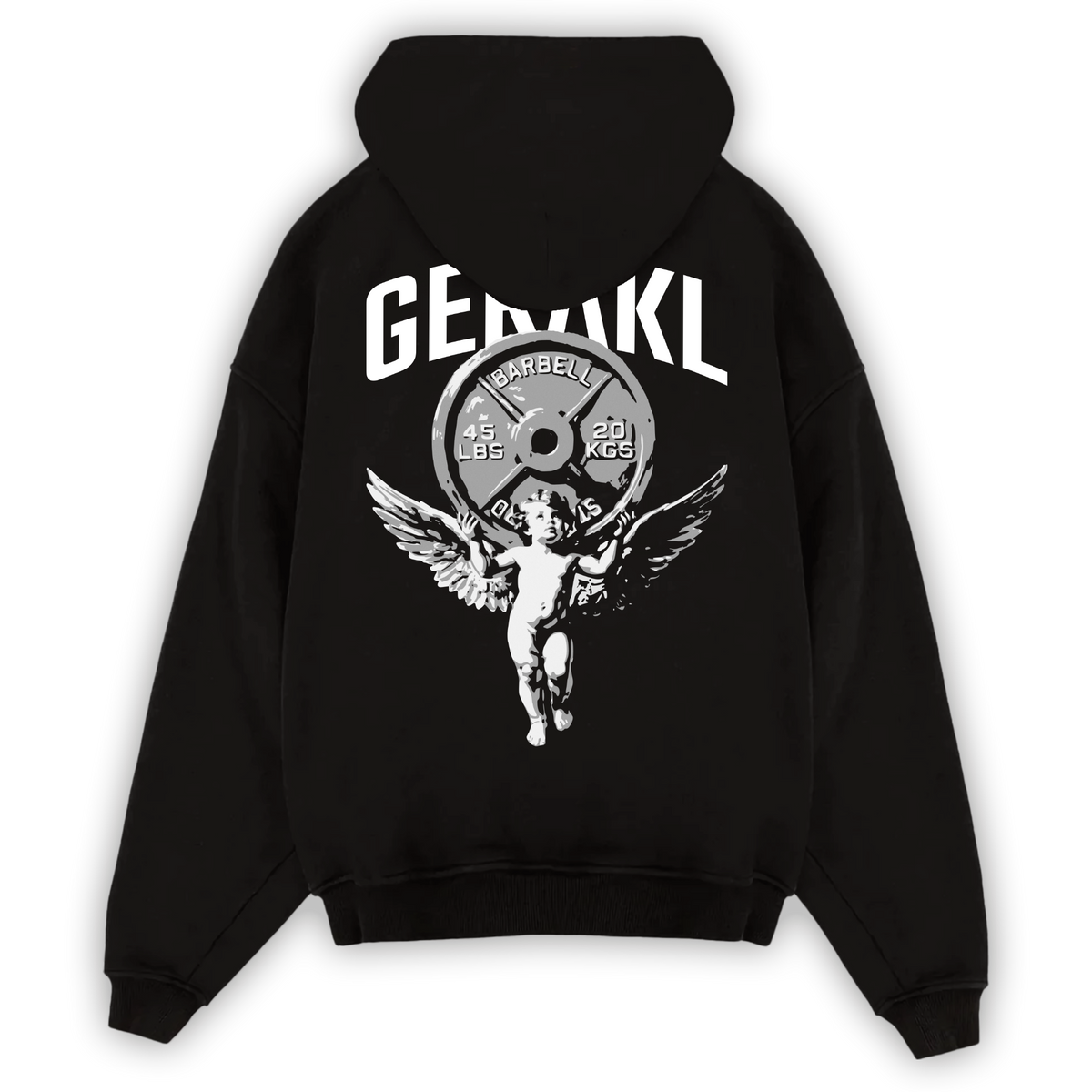 ANGEL OVERSIZE HOODIE BLACK