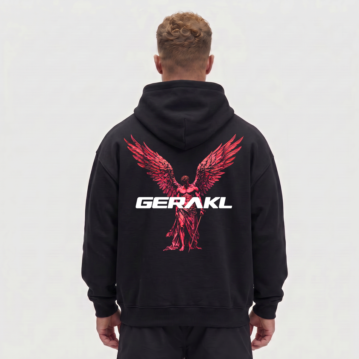 WARRIOR OVERSIZE HOODIE BLACK