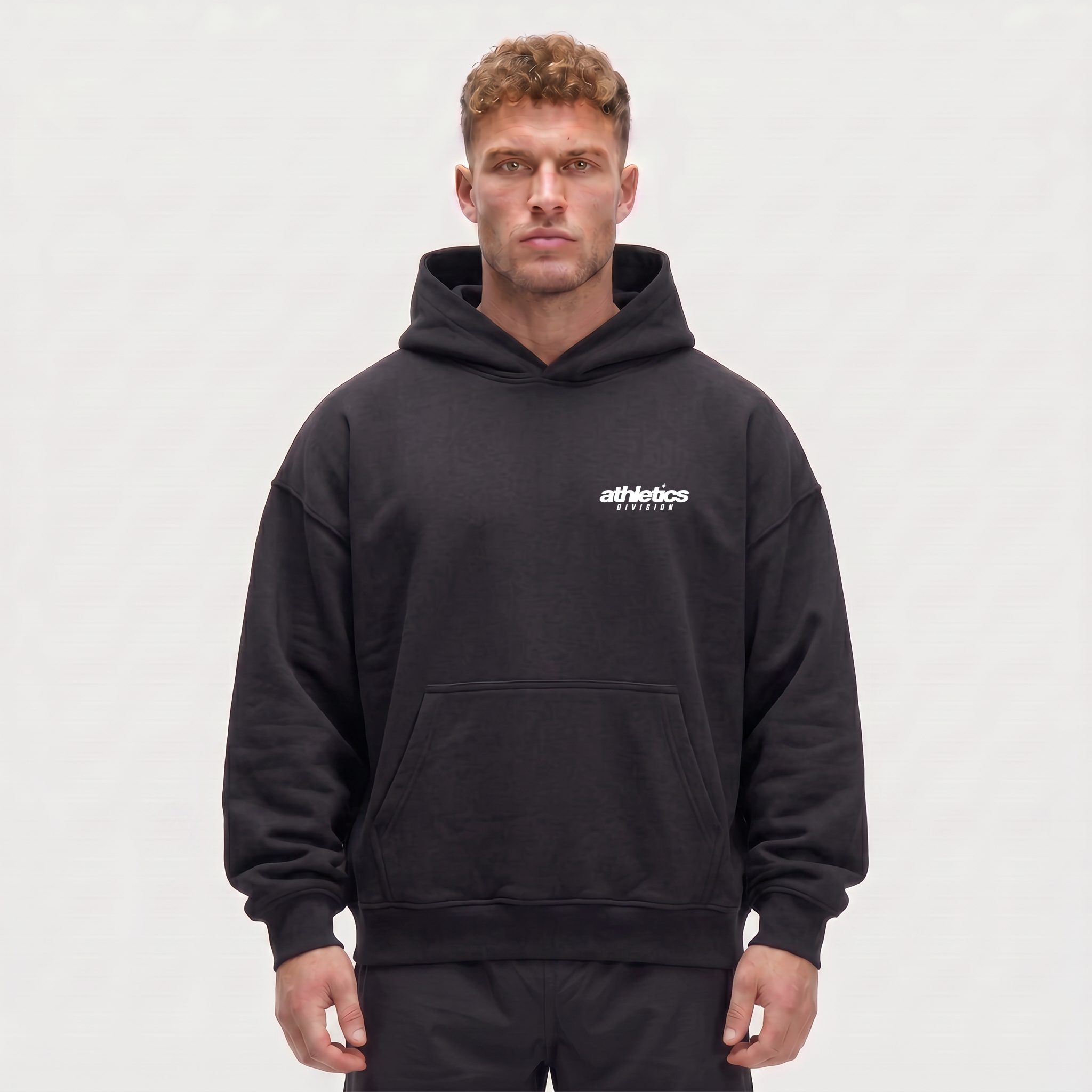 ATHLETICS DIV. OVERSIZE HOODIE BLACK