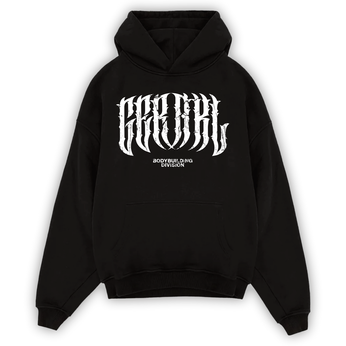 BODYBUILDING OVERSIZE HOODIE BLACK