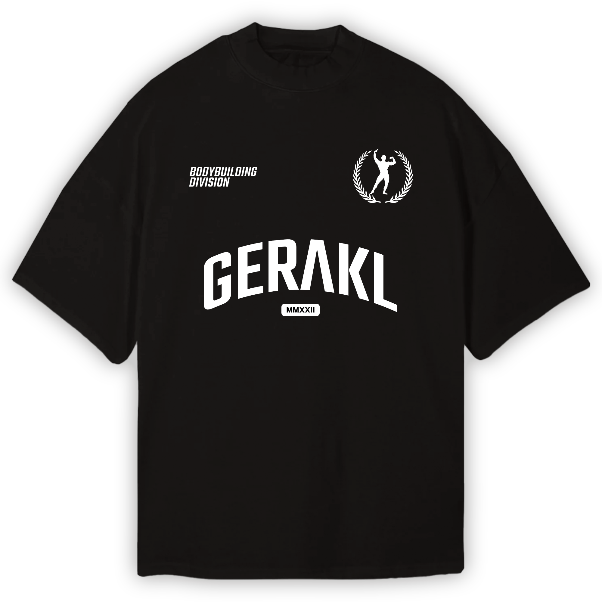 GERAKL BODYBUILDING OVERSIZE SHIRT BLACK