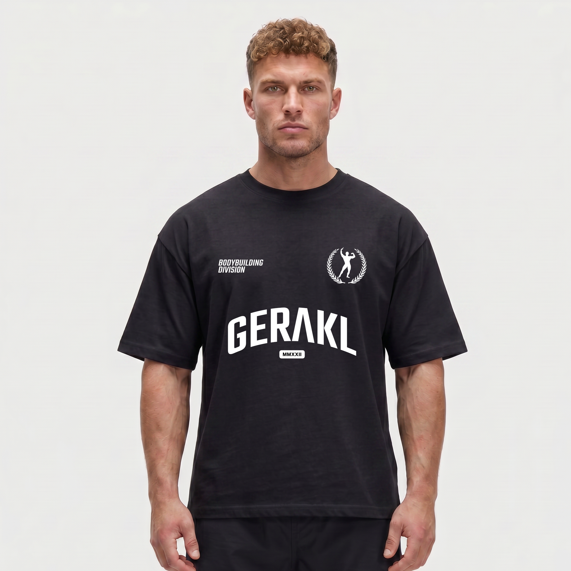 GERAKL BODYBUILDING OVERSIZE SHIRT BLACK