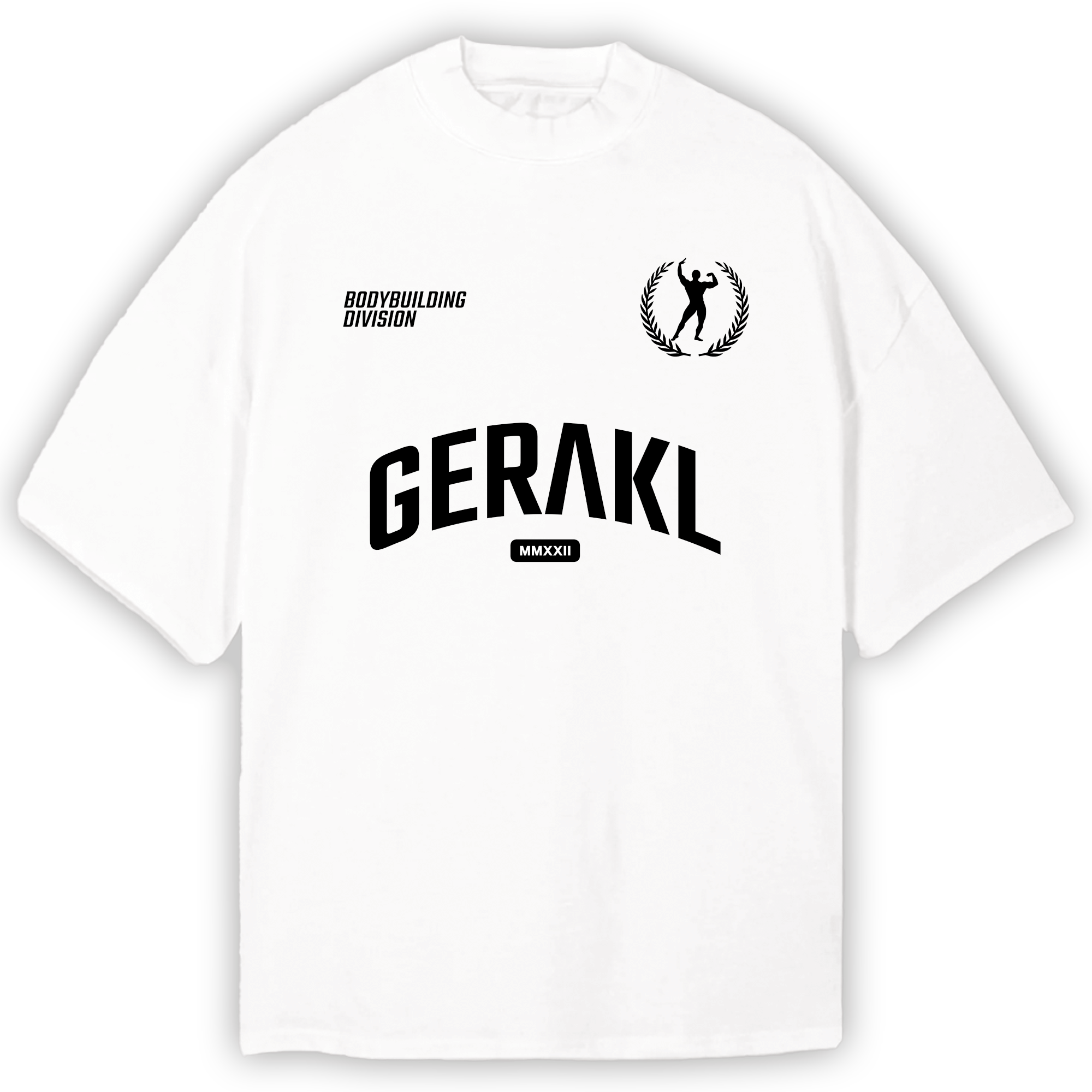 GERAKL BODYBUILDING OVERSIZE SHIRT WHITE