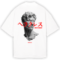 BORN TO CONQUER OVERSIZE SHIRT WHITE